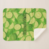 ライム背景 シェルパブランケット (正面(横))