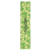 ライム背景 ショートテーブルランナー (正面)