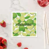 ライム背景 スタンダードカクテルナプキン (インサイチュ)