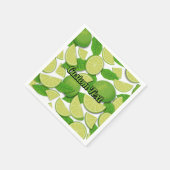 ライム背景 スタンダードカクテルナプキン (角)