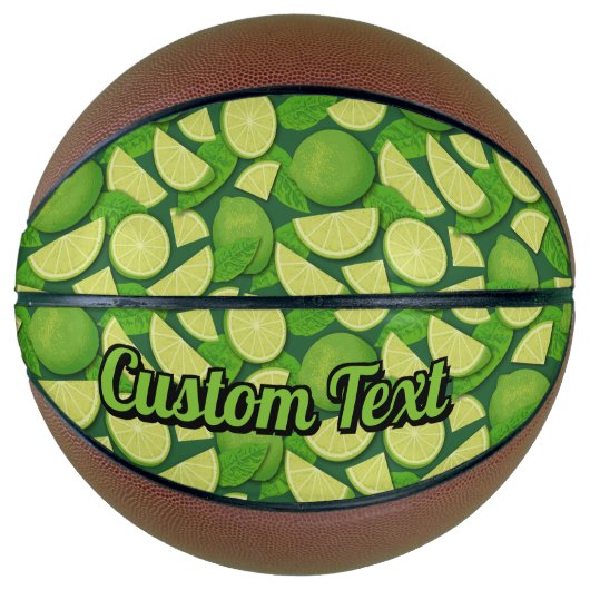 ライム背景 バスケットボール (正面)
