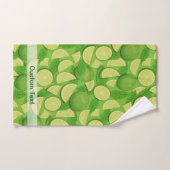 ライム背景 バスタオルセット (ハンドタオル)