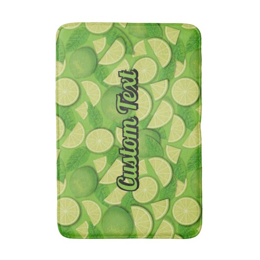 ライム背景 バスマット (正面縦)