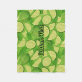 ライム背景 フリースブランケット (正面)