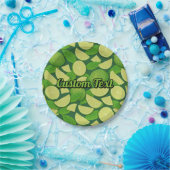 ライム背景 ペーパープレート (パーティー)