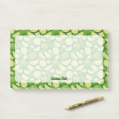 ライム背景 ポストイット (デスク)