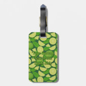 ライム背景 ラゲッジタグ (裏面縦)