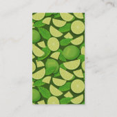 ライム背景 名刺 (裏面)