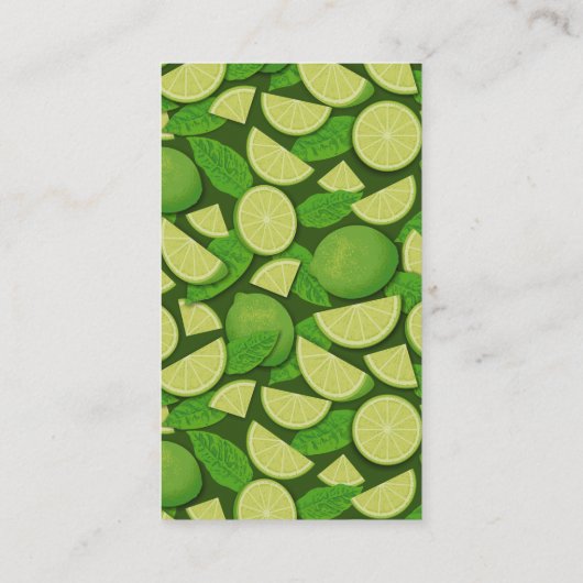 ライム背景 名刺 (裏面)