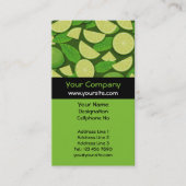 ライム背景 名刺 (正面)