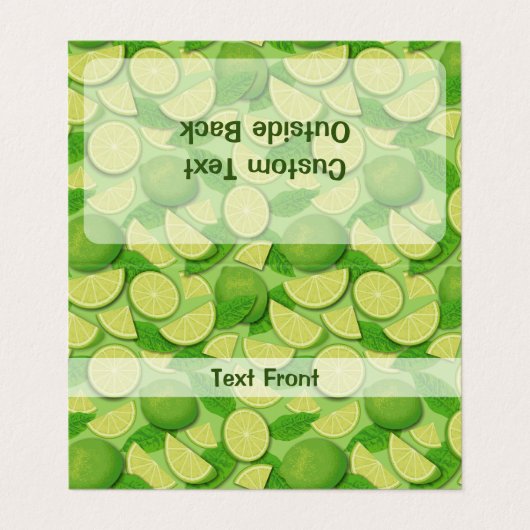 ライム背景 名刺 (外部フラット)
