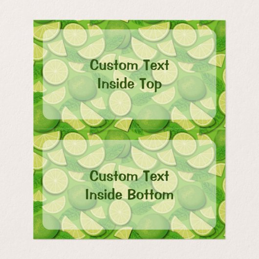 ライム背景 名刺 (内部フラット)