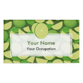 ライム背景 名札 (正面)