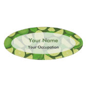 ライム背景 名札 (正面)