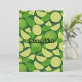 ライム背景 招待状 (スタンド正面)