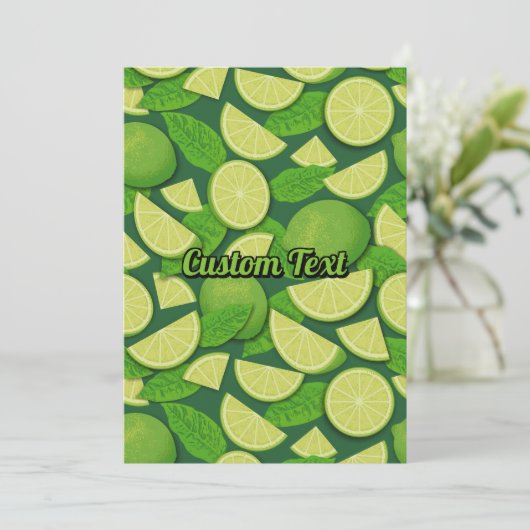 ライム背景 招待状 (スタンド正面)