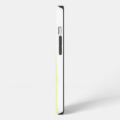 ライム草の緑の水の色の白 iPhoneケース (左側面)