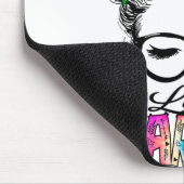 ライム認識度月リボンギフト マウスパッド (コーナー)