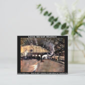 ライム通りステーション、リバプール。 ポストカード (スタンド正面)