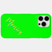 ライム3D Azure名 | 電おもしろい気グリーン Case-Mate iPhoneケース (裏面 (横))