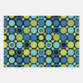 ライム&アクアバブルMCM ラッピングペーパーシート (正面)