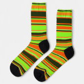 ライム、オレンジ、タンジェリンクルーソックス ソックス (左)