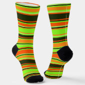 ライム、オレンジ、タンジェリンクルーソックス ソックス (傾斜あり)