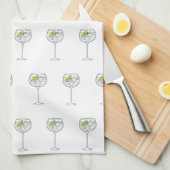 ライム キッチンタオル (四つ折り)