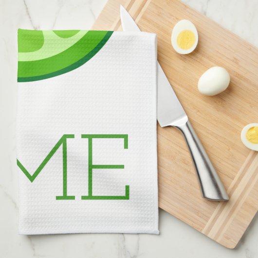 ライム キッチンタオル (四つ折り)