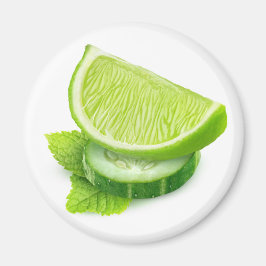 ライム、キュウリ、ミント マグネット