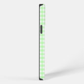 ライム ギンガムチェック iPhoneケース (右側面)