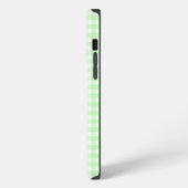 ライム ギンガムチェック iPhoneケース (左側面)