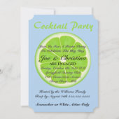 ライム・シーサッカー・フィエスタ・カクテルパーティーカード 招待状 (正面)