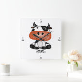 ライム スクエア壁時計 (ホーム)