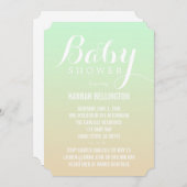 ライム&ピーチベビー 招待状 (正面/裏面)