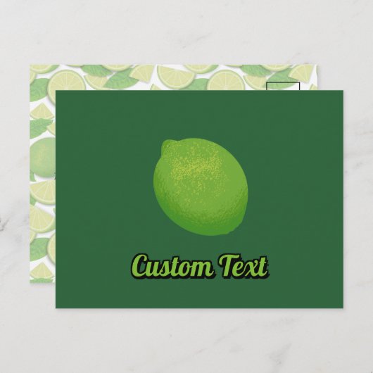 ライム ポストカード (正面/裏面)