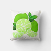 ライム |ライムスライス | sunny citrus pattern クッション (正面)