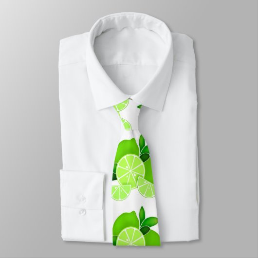 ライム |ライムスライス | sunny citrus pattern ネクタイ (タイ)