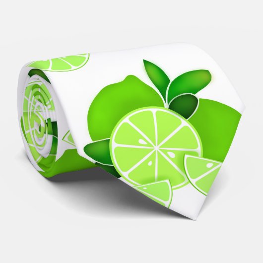 ライム |ライムスライス | sunny citrus pattern ネクタイ (ロール)