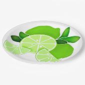ライム |ライムスライス | sunny citrus pattern ペーパープレート (アングル)