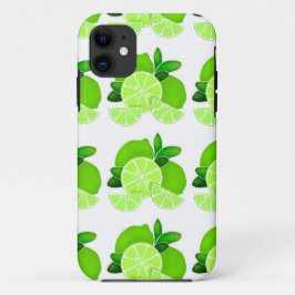 ライム |ライムスライス | sunny citrus pattern iPhone 11 ケース