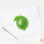 ライム ラウンドシール (封筒)