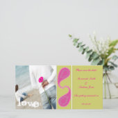 ライム&ラズベリーペイズリー写真の日付を保存 セーブザデート (スタンド正面)