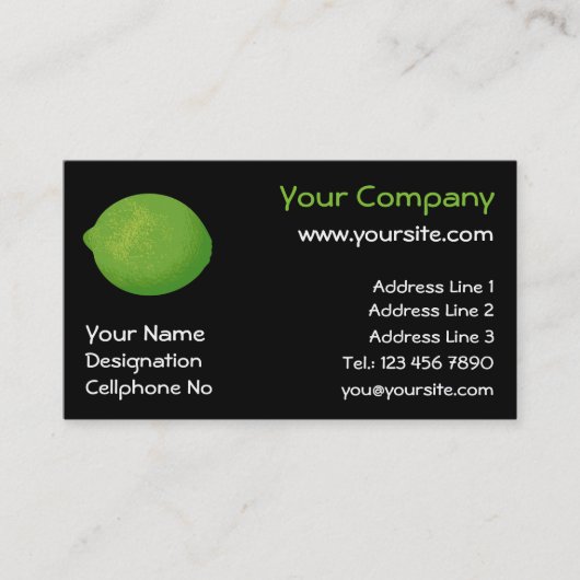 ライム 名刺 (正面)