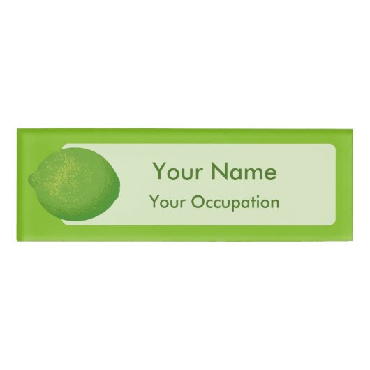 ライム 名札 (正面)