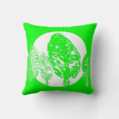 ライム/緑の木 – 枕 (裏面)