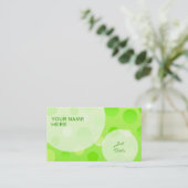 ライムFizz名刺テンプレートのバブル 名刺 (スタンド正面)