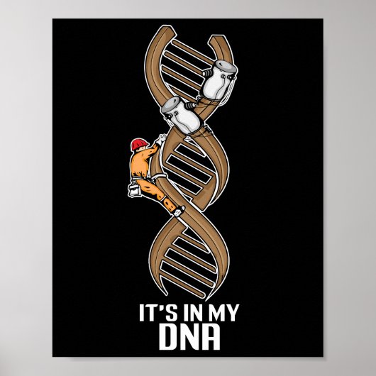 ライメンおもしろいマンギフトファーザーエレクトリックケーブルラインマン ポスター (正面)