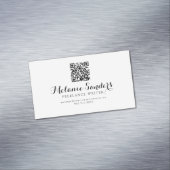 ライモダンタB&WQRコード名刺磁石を追加 マグネット名刺 (インサイチュ)