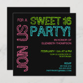 ライモダントスイート16誕生日パーティーの招待 招待状 (正面/裏面)